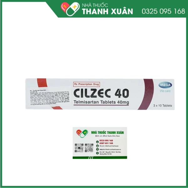 Cilzec 40 điều trị cao huyết áp